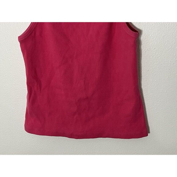MSGM Embroidered Pink Tank Top Size XL - Picture 8 of 12